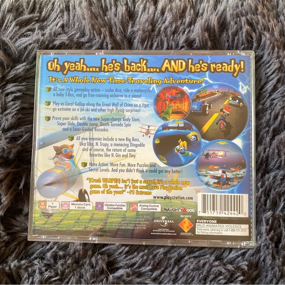 CRASH BANDICOOT 3: WARPED SONY PLAYSTATION 1 GREATEST HITS - Picture 2 of 5